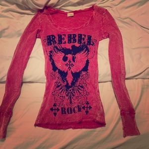 Pink rebel long sleeve from Buckle